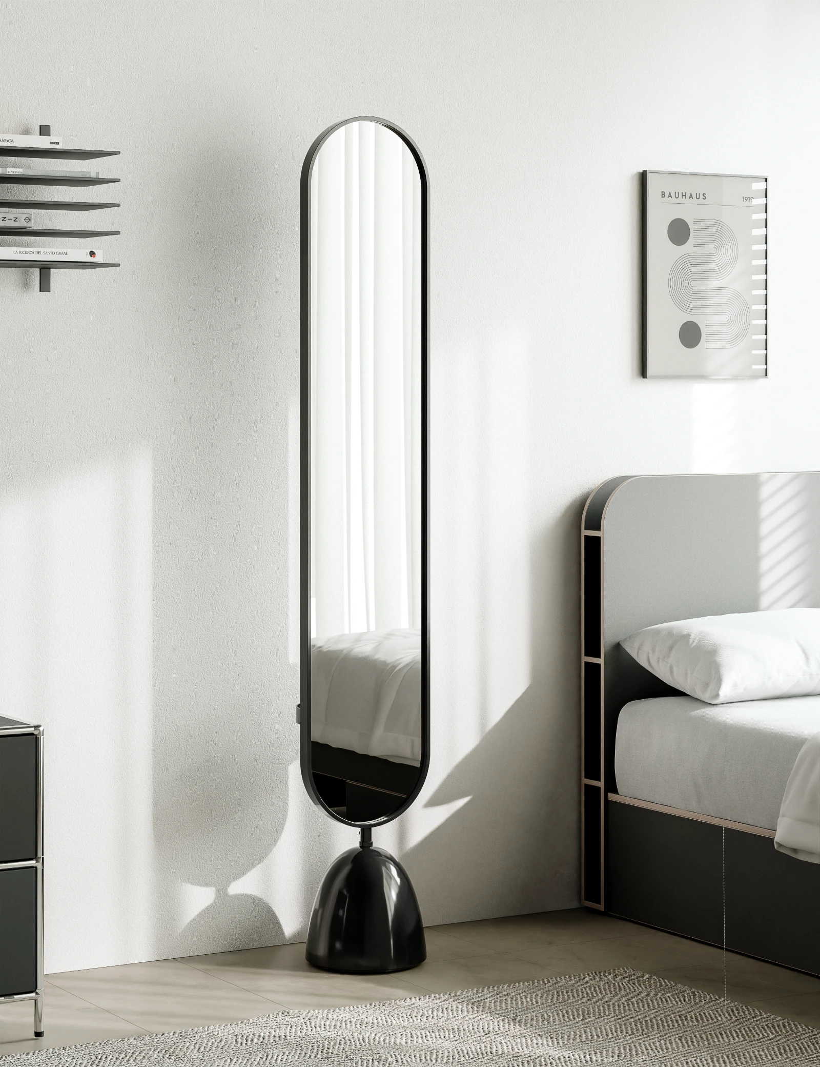 Arched Full-Length Floor Mirror image 1