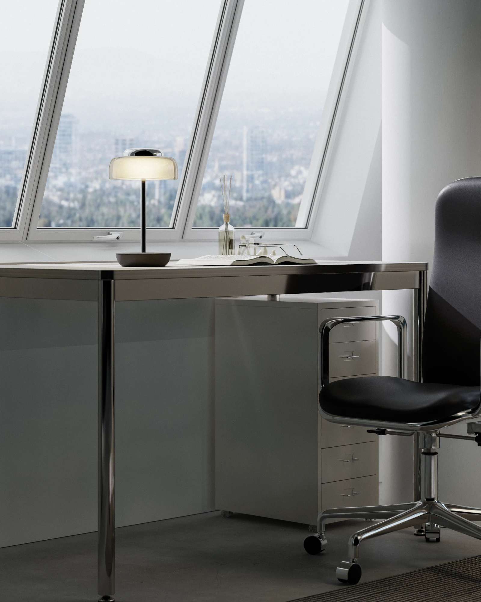 Glass-Shade Table Lamp image 1