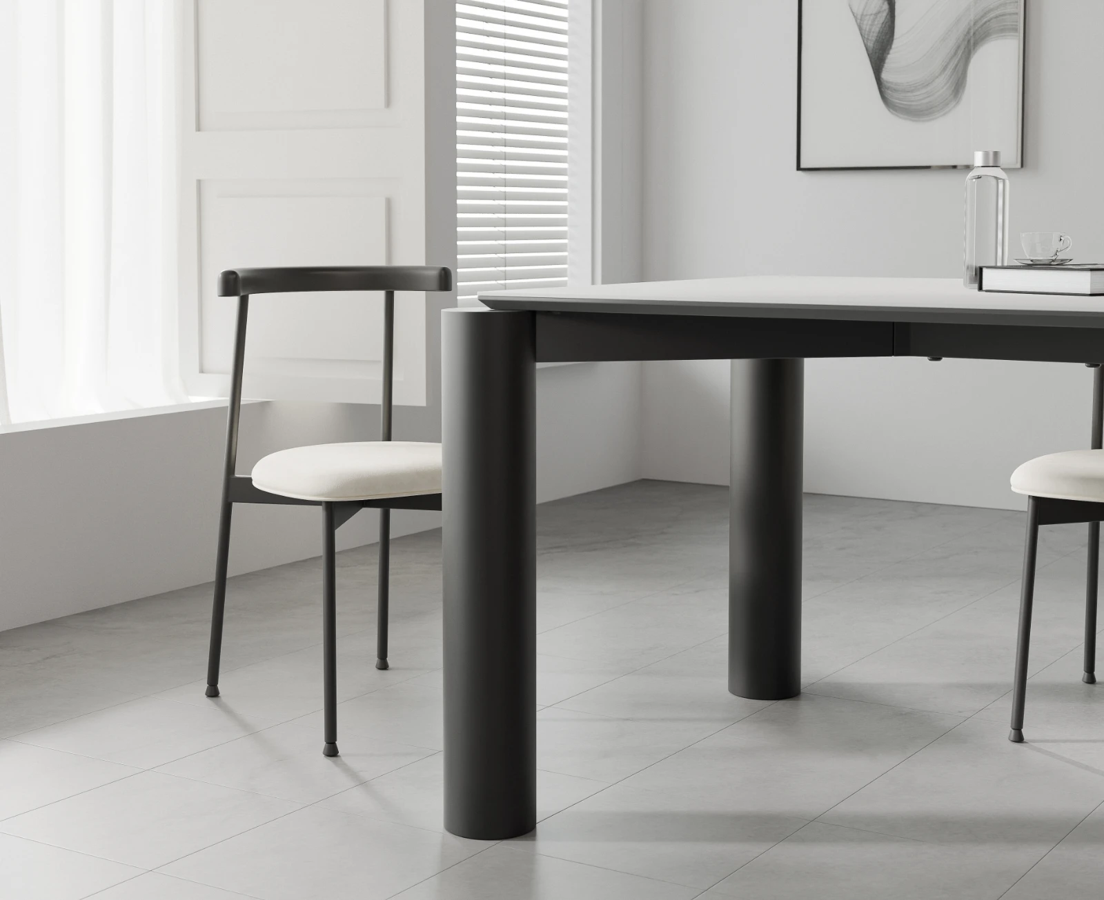 Cylinder Leg Dining Set image 1