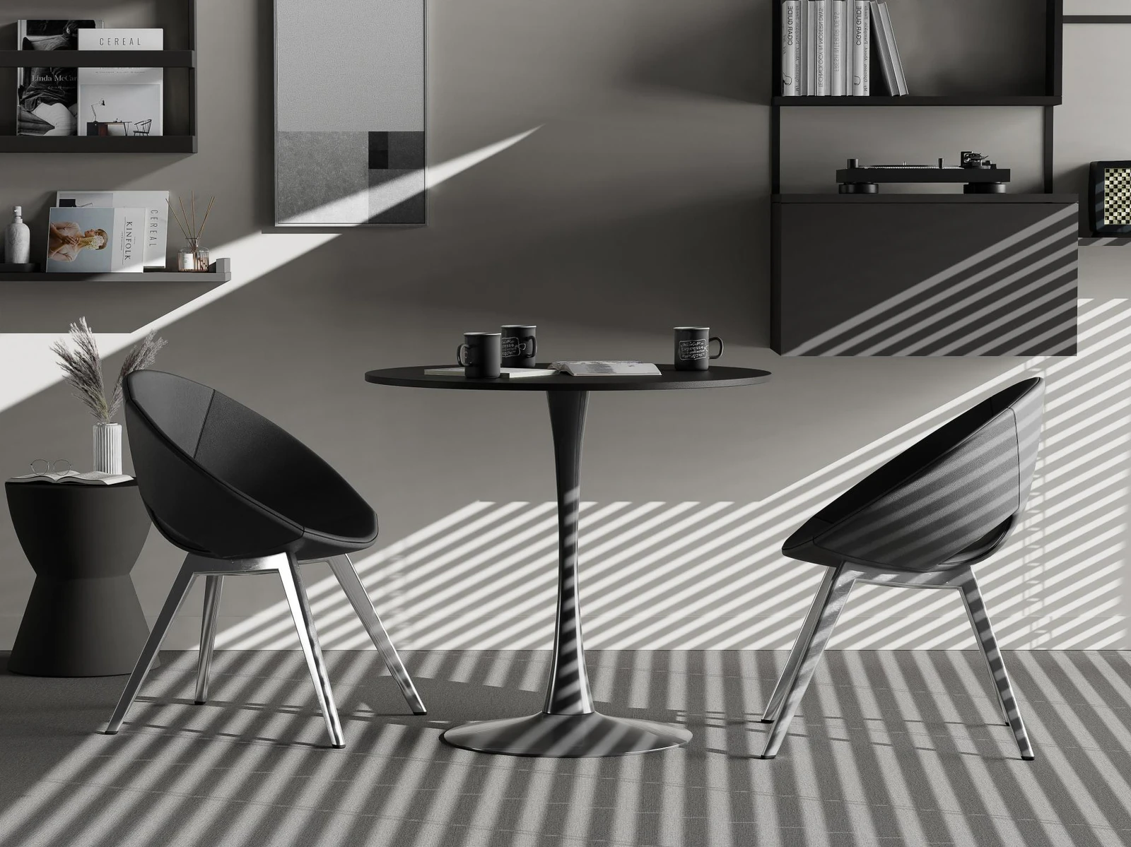 Black Dining Table Set image 1