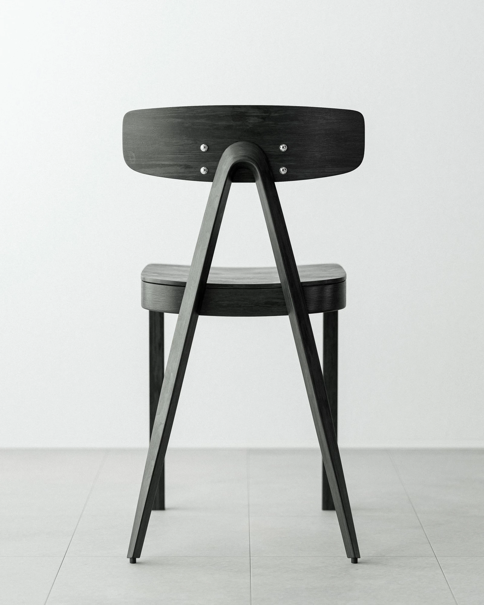Black Stool and Table Clock image 1