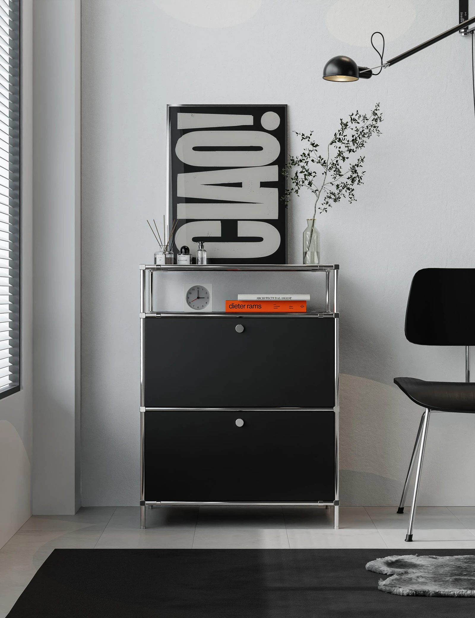 Color-Accent Modular Cabinet image 1